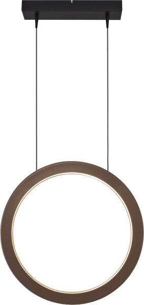 LED Pendelleuchte dimmbar 2700K Schwarz Kakao L:50 cm