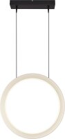 LED Pendelleuchte dimmbar 2700K Schwarz Weiß L:50 cm