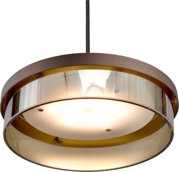 LED Deckenlampe dimmbar 2200-2700K Glas Kakao H:13,5 cm