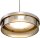 LED Hängelampe dimmbar 2200-2700K Glas Nickel L:130 cm