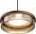 LED Hängelampe dimmbar 2200-2700K Glas Kakao L:50 cm