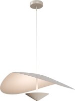 LED H&auml;ngelampe dimmbar Alu 2200-2700K Beige &Oslash;60 cm