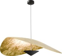 LED H&auml;ngelampe dimmbar 2200-2700K Alu Blattgold &Oslash;90 cm