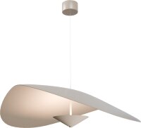 LED Hängelampe dimmbar 2200-2700K Alu Beige...