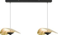 LED H&auml;ngelampe dimmbar 2200-2700K Blattgold L:100 cm