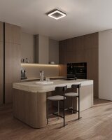 LED Deckenlampe Dim-to-Warm 2200-2700K Kakao B:54 cm