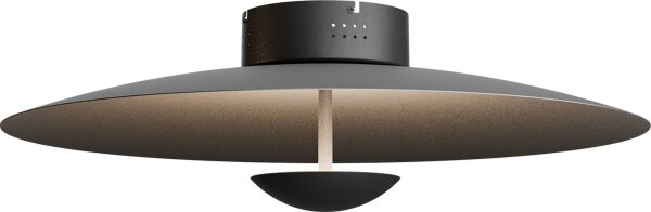 LED Deckenlampe dimmbar 2200-2700K Schwarz-Nickel Ø60cm