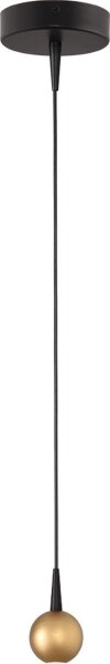 LED Hängelampe dimmbar 2200-3000K Schwarz Gold B:6 cm