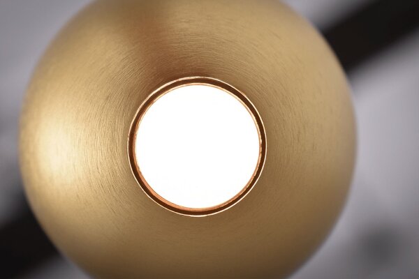 LED Hängelampe dimmbar 2200-3000K Schwarz Gold B:6 cm