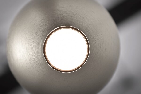 LED Hängelampe dimmbar 2200-3000K Nickel B:6 cm