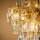 Hängelampe Kristallglas Gold E14 Ø65 cm antik klar