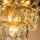Hängelampe Kristallglas Gold E14 Ø65 cm antik klar
