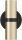 Wandlampe Up Down Schwarz Gold Metall GU10 H:18,8 cm