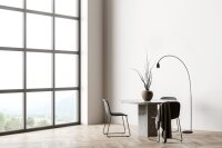 Bogenlampe Fußschalter Schwarz GU10 H:192 cm XXL