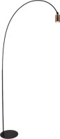 Bogenlampe Schwarz Messing GU10 H:192 cm XXL antik