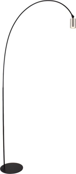 Bogenlampe Schwarz Nickel Metall GU10 H:192 cm XXL