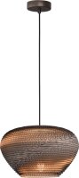 Pendelleuchte Karton Kakao Natur E27 B:35 cm rund