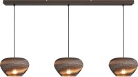 H&auml;ngelampe blendarm Karton Kakao Natur E27 L:130 cm