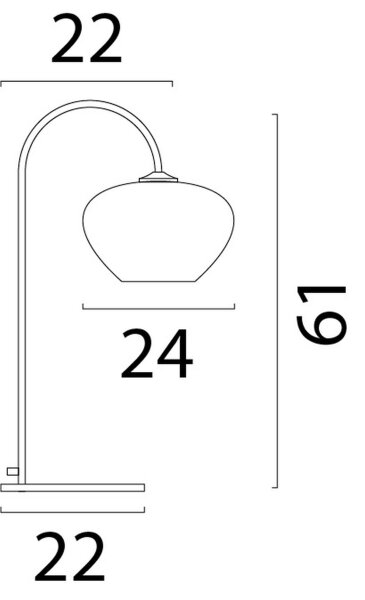 Tischlampe blendarm Karton Kakao Natur E27 H:61 cm