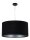 Pendelleuchte Esstisch Schwarz Silber Stoff Lampe