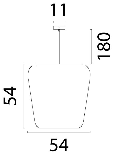Hängelampe blendarm Karton Kakao Natur E27 Ø54 cm