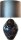 Tischlampe Keramik Stoff Schwarz Silber E27 H:99 cm