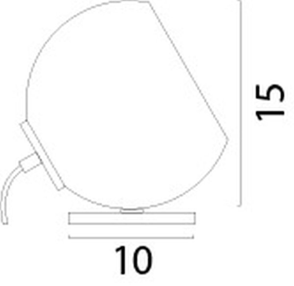 Tischlampe magnetisch Schwarz E27 H:15 cm verstellbar