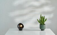 Tischlampe magnetisch Schwarz E27 H:15 cm verstellbar