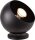 Tischlampe magnetisch Schwarz E27 H:15 cm verstellbar