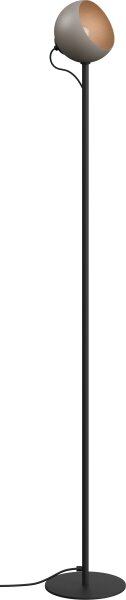 Stehlampe flexibel magnetisch Taupe E27 H:130 cm Kugel