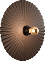 Wandlampe indirekt blendarm Kakao E27 H:32 cm rund