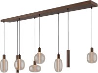 Pendelleuchte Glas Kakao Gold E27 GU10 L:160 cm