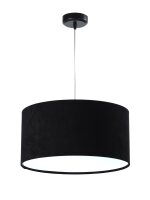 Pendelleuchte Esstisch Schwarz Wei&szlig; Stoff Lampe