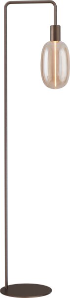 Stehleuchte Glas Kakao Gold E27 H:152 cm Downlight