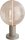 Tischlampe Glas Beige Gold E27 H:10,2 cm Zylinder