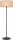Stehleuchte Stoff Kakao Natur hell E27 H:131 cm