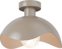 Deckenleuchte blendarm Beige E27 &Oslash;30 cm modern rund