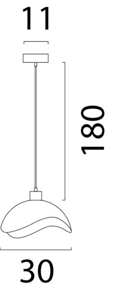 Pendelleuchte blendarm Aluminium Weiß E27 Ø40 cm Modern