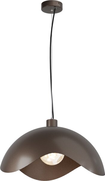 Hängelampe blendarm Kakao Aluminium E27 Ø50 cm rund