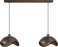 H&auml;ngelampe blendarm Kakao E27 L:100 cm geschwungen