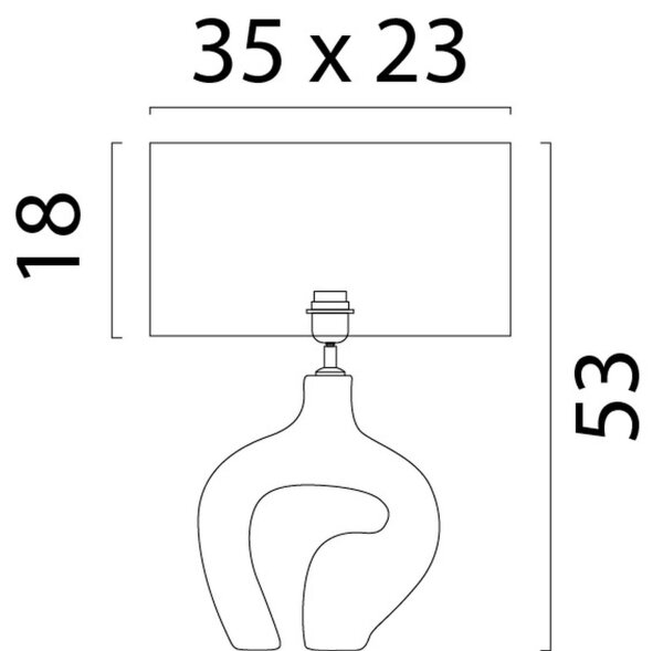 Tischlampe Holz Stoff Natur Beige E27 B:23 cm Japandi