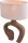 Tischleuchte Holz Stoff Natur Beige E27 H:59 cm oval