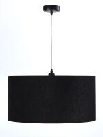 Pendelleuchte Schwarz Wei&szlig; Stoff Retro Esstisch