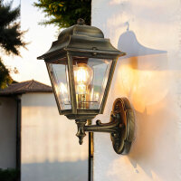 Wandlampe Au&szlig;en Messing IP43 Rustikal Haust&uuml;r