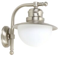 Wandlampe Au&szlig;en Messing Glas Maritim Terrasse Hof