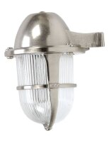 Wandleuchte Nickel IP64 Echt-Messing au&szlig;en SANTORIN