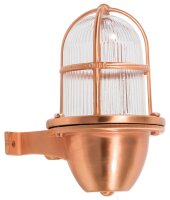 Wandlampe Au&szlig;en Kupfer Echt-Messing IP64 Maritim