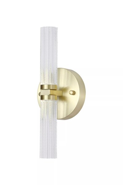 LED Wandlampe 3000K Metall Messing satiniert IP44 34 cm