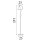 Stehlampe Metall Nickel Weiß Fußschalter E27 H:145 cm