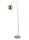 Bogenlampe Marmor Kupfer Weiß Fußschalter E27 H:148 cm